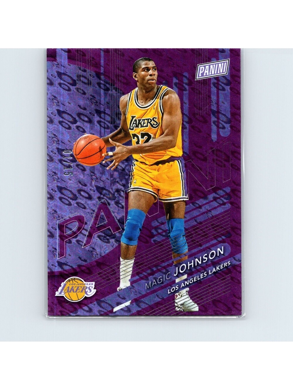 2024 Panini The National Convention Magic Johnson #43 Purple #/15 Lakers